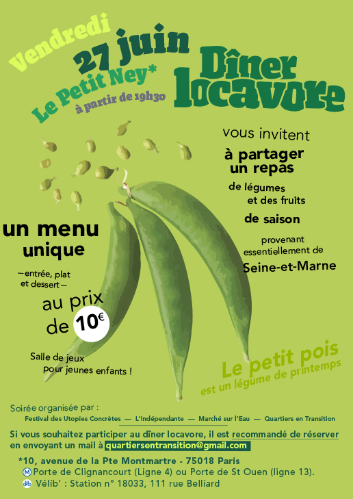 27 juin : un nouveau dîner locavore !